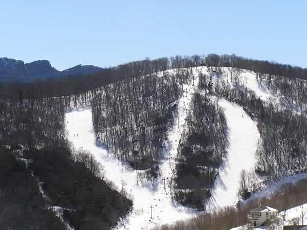ski trails at the ski resort