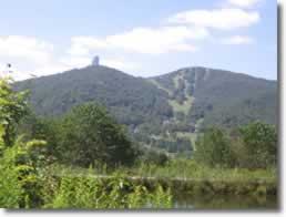 Sugar Mountain as seen from accross the street from the entrance