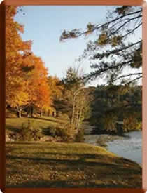 Fall on the banks of the Watauga, Valle Crucis, NC