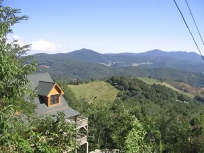 The valley of Banner Elk from Beech Mtn.